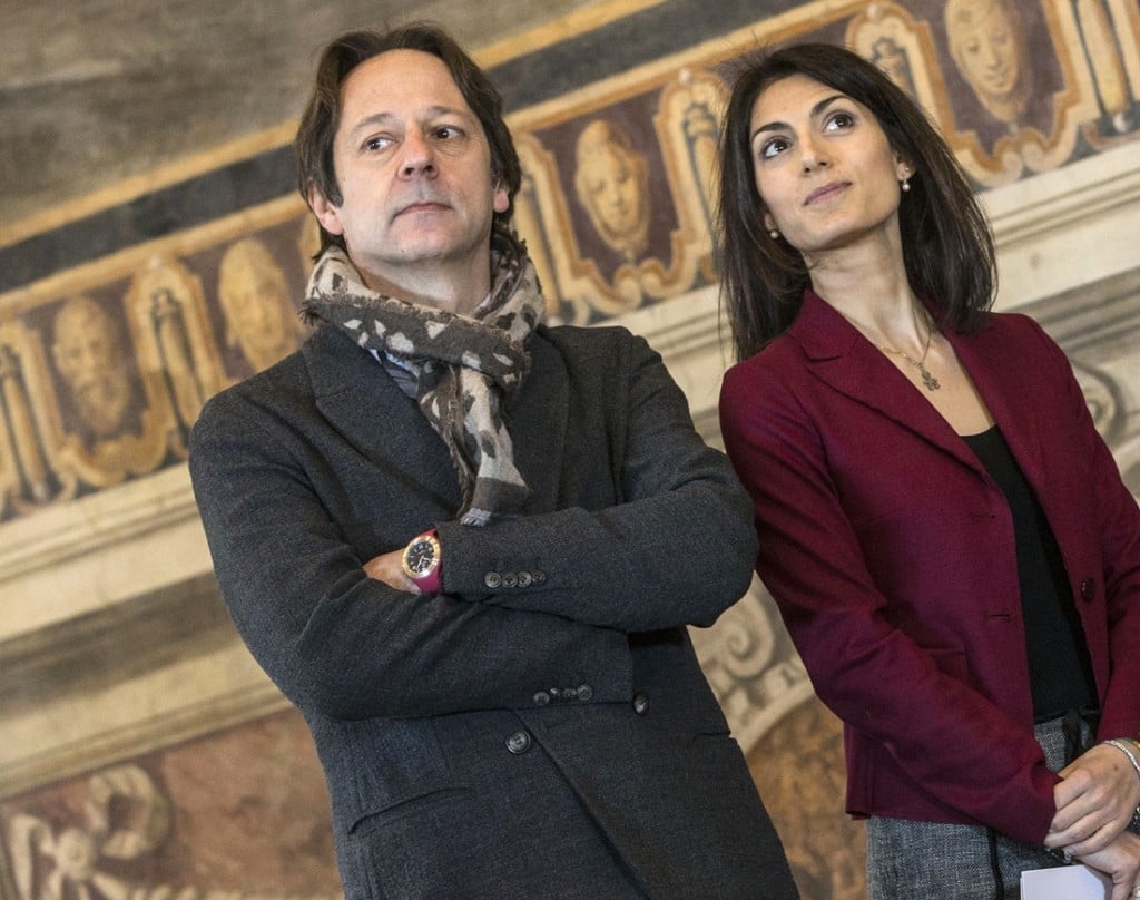 Virginia Raggi e Luca Bergamo