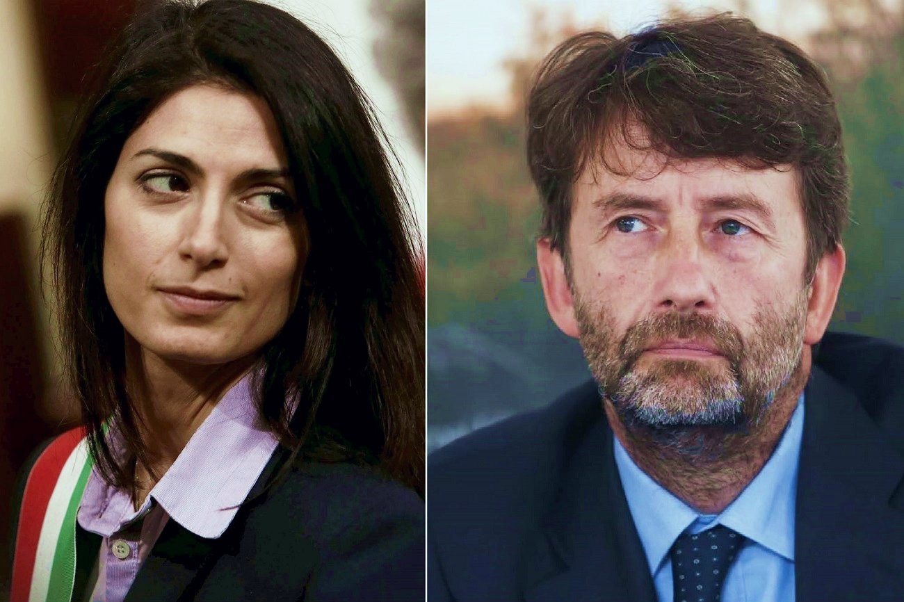 Virginia Raggi e Dario Franceschini