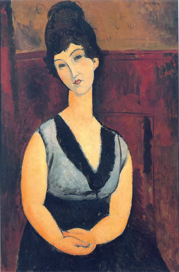 Amedeo Modigliani, La bella cioccolataia, 1916-17. Meilen, Collezione privata