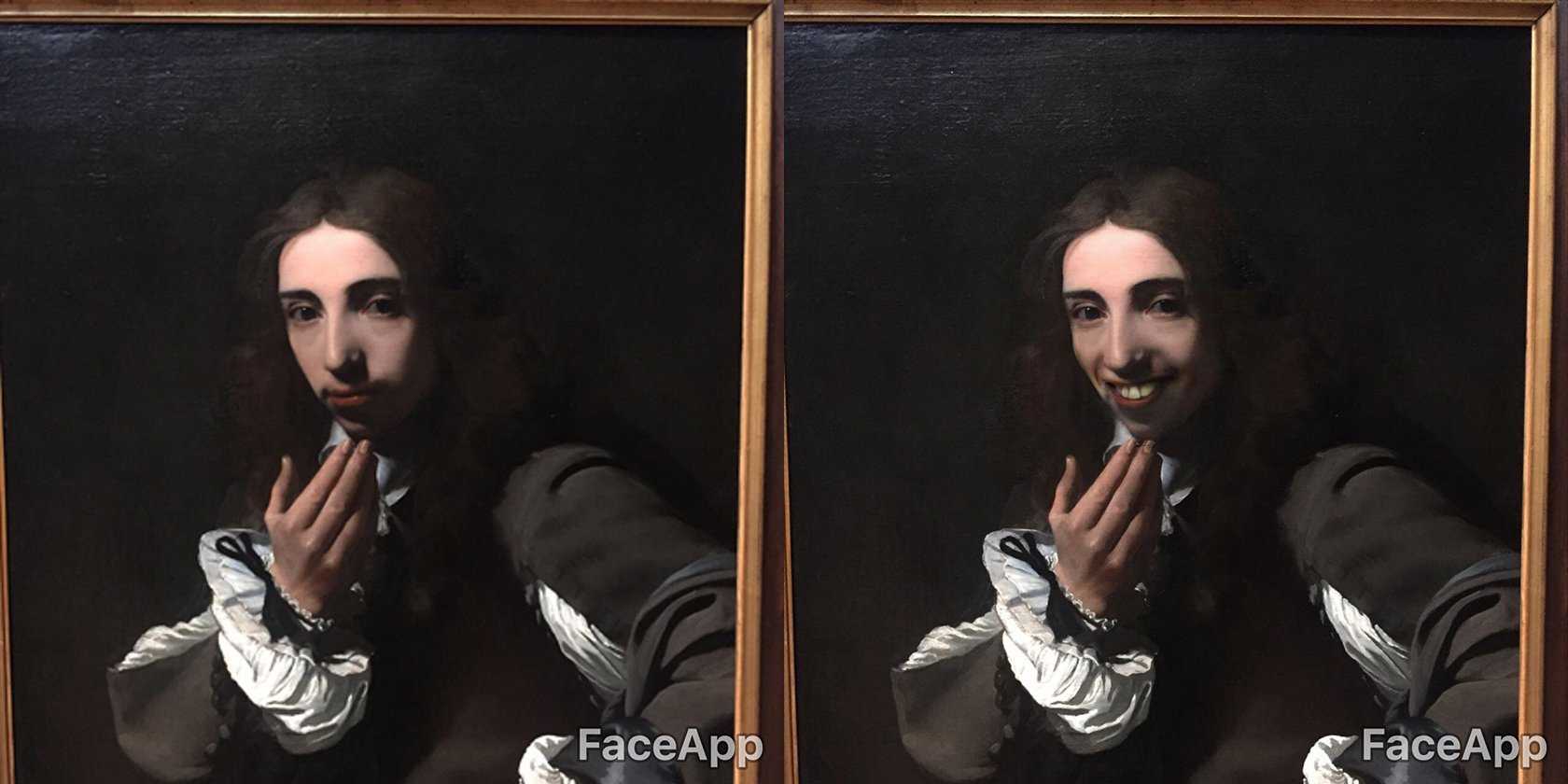 FaceApp mette il sorriso alle opere d'arte