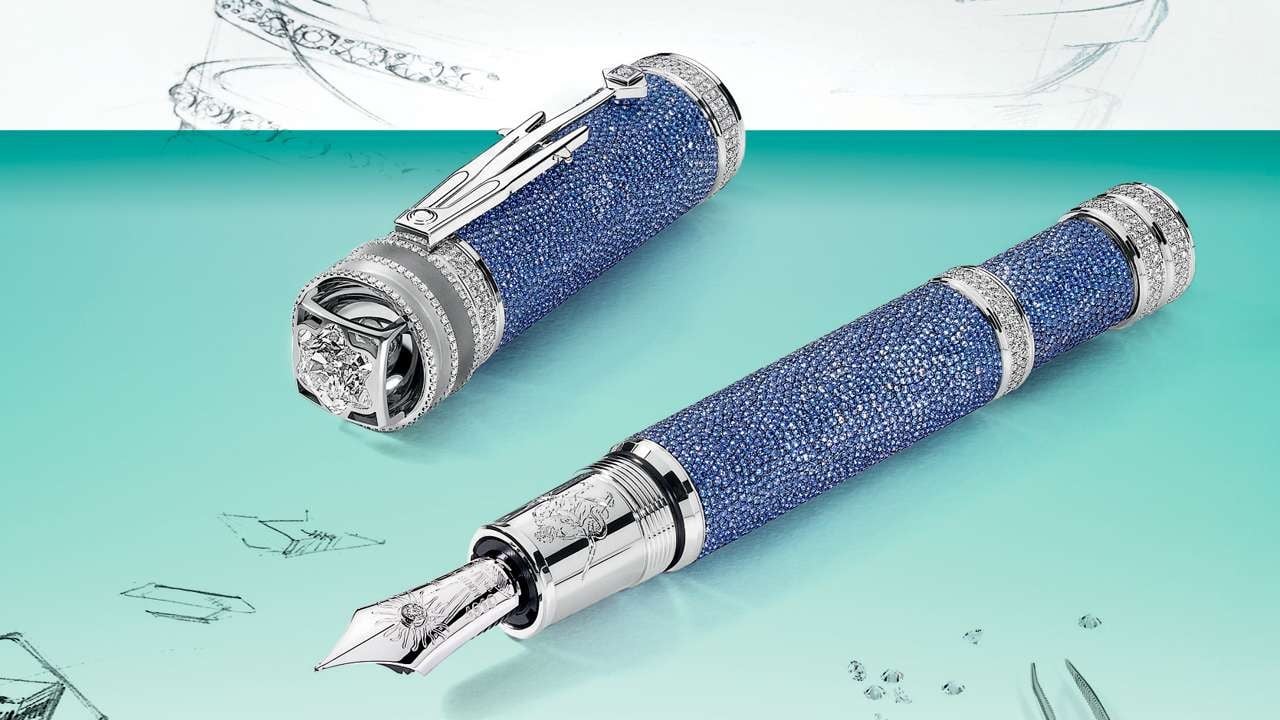 Penna Montblanc con diamanti, limited edtition dedicata a Keplero