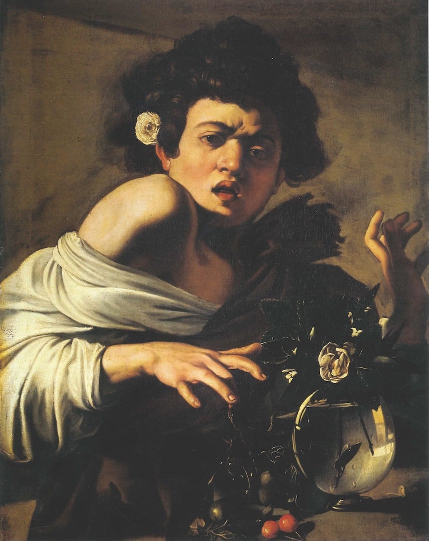 Michelangelo Merisi da Caravaggio Fanciullo morso da un ramarro, 1596-1597 Olio su tela, 65,8 x 52,3 cm Fondazione di Studi di Storia dell'Arte Roberto Longhi di Firenze ©Firenze, Fondazione di Studi di Storia dell’Arte Roberto Longhi