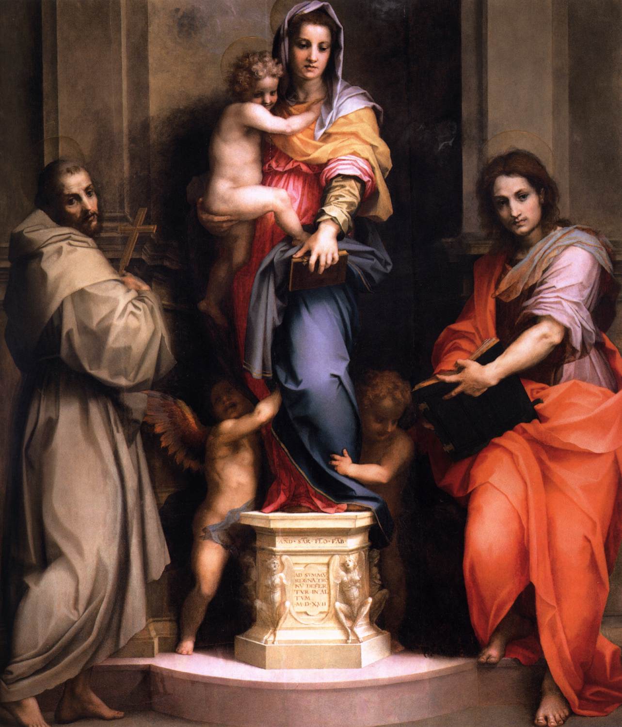 Andrea del Sarto, Madonna delle Arpie, 1517. Galleria degli Uffizi, Firenze