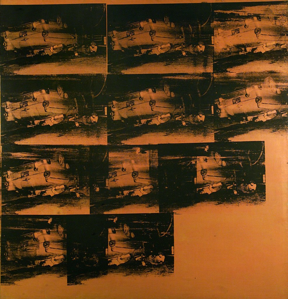 Andy Warhol, Orange Car Crash (5 Deaths 11 Times in Orange) (Orange Disaster), 1963. GAM, Torino