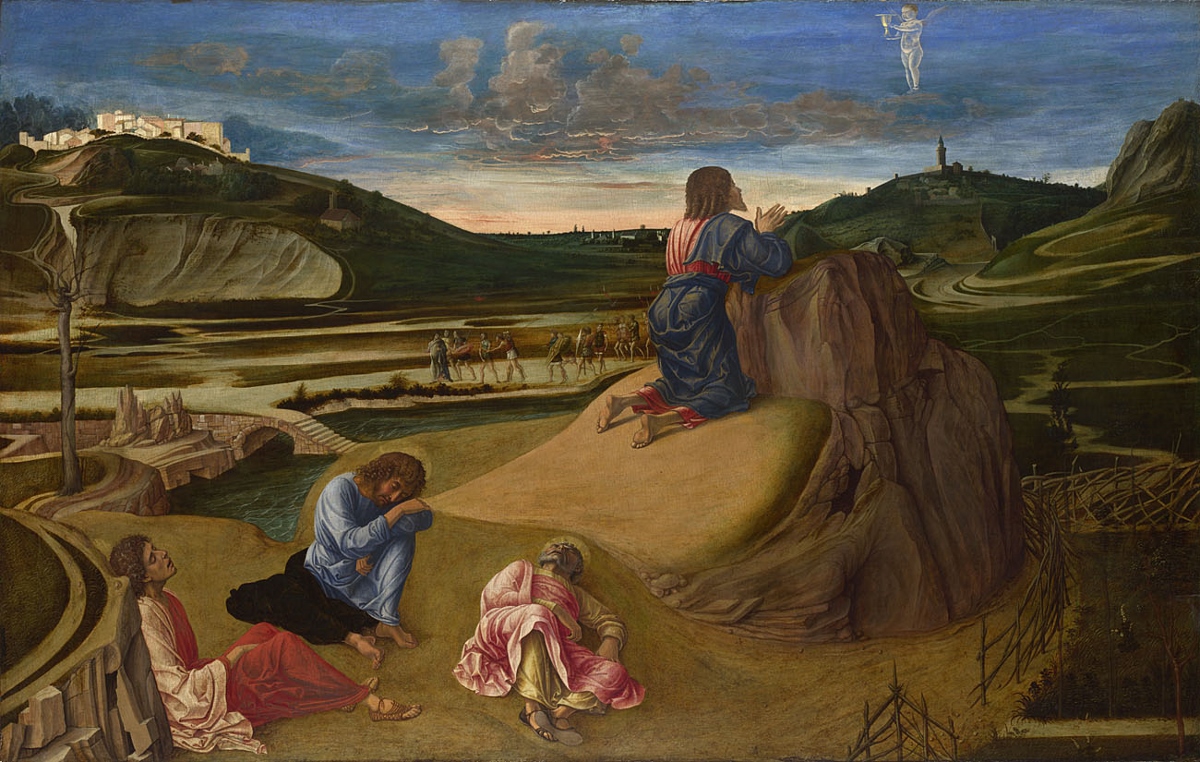 Giovanni Bellini, The Agony in the Garden, about 1465, Egg on wood, © The National Gallery, London
