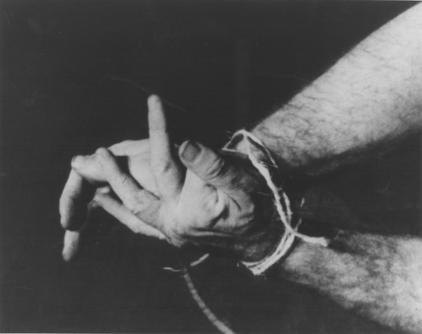 Still from “Hands Tied”; 1968, 16 mm film, Kunstmuseum Basel, 2017