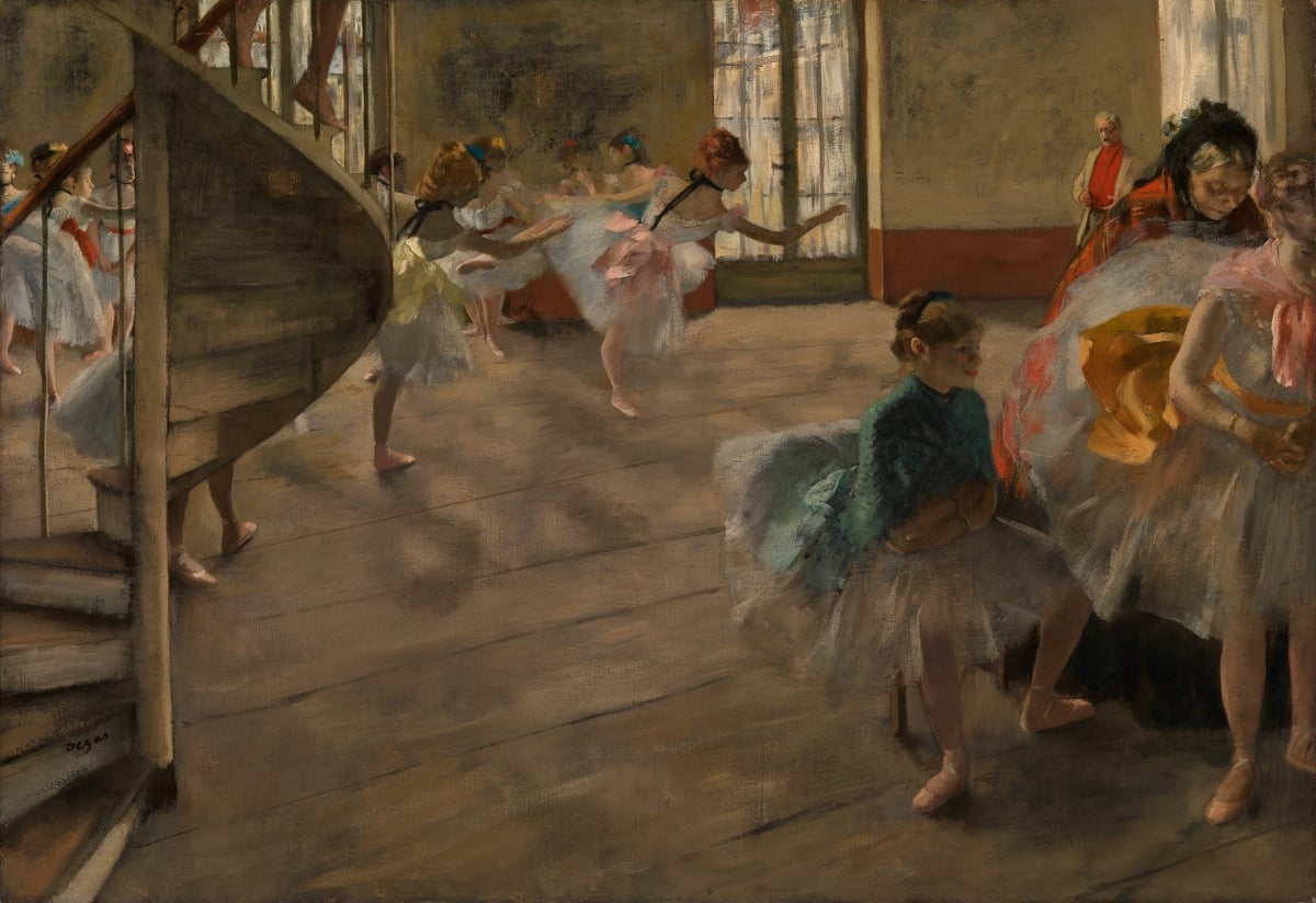 Hilaire-Germain-Edgar Degas, The Rehearsal, about 1874, Oil on canvas, The Burrell Collection, Glasgow (35.246) © CSG CIC Glasgow Museums and Libraries Collections