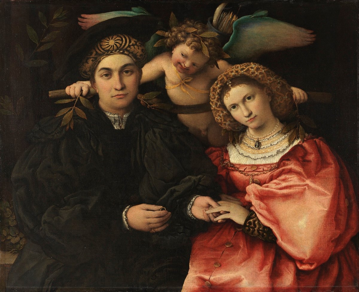 Lorenzo Lotto, Marsilio Cassotti and his wife Faustina. 1523 Oil on canvas, 71 × 84 cm © Museo Nacional del Prado, Madrid