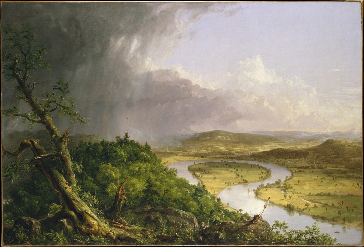 Thomas Cole, View from Mount Holyoke, Northampton, Massachusetts, after a Thunderstorm - The Oxbow, 1836, Oil on canvas, Gift of Mrs Russell Sage (08.228) © The Metropolitan Museum of Art, New York 