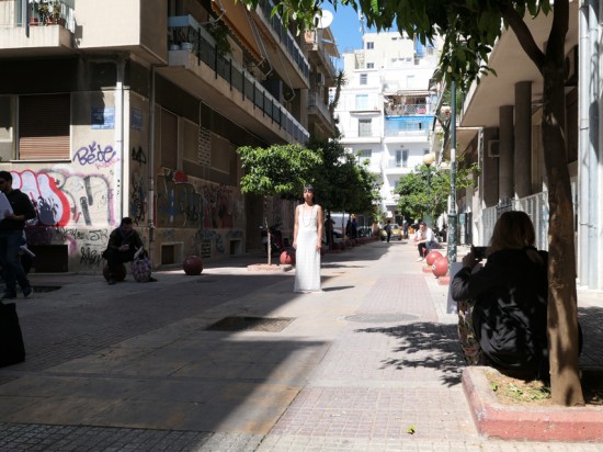 Regina José Galindo Presencia (Presence) (2017) Performance Atene