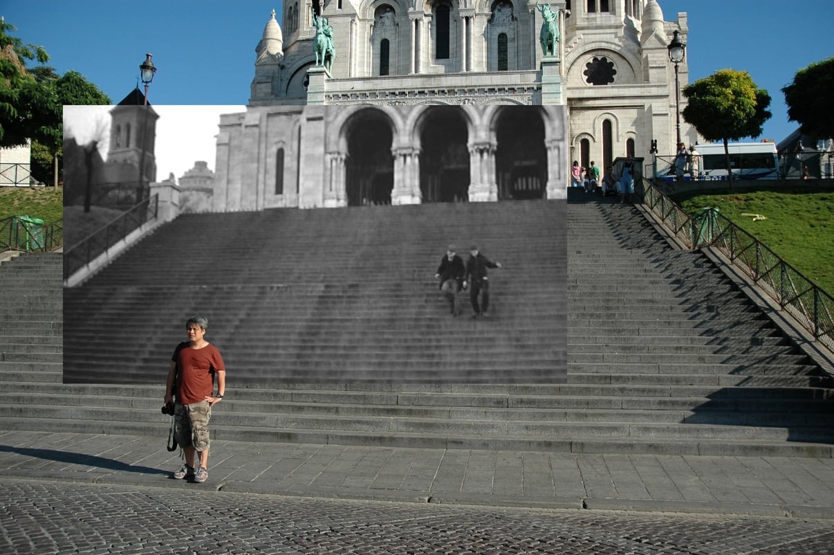 Gea Casolaro, Still here, Le quatre cents coupes, Escalier du Sacré Coeur