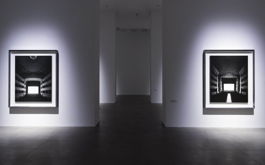 Hiroshi Sugimoto, exhibition view at Fondazione Sandretto Re Rebaudengo, Torino 2017