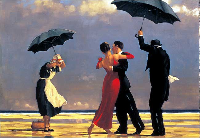 The Singing Buttler di Vettriano