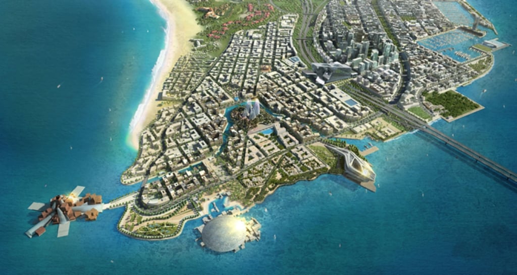 Una panoramica del distretto di Saadiyat