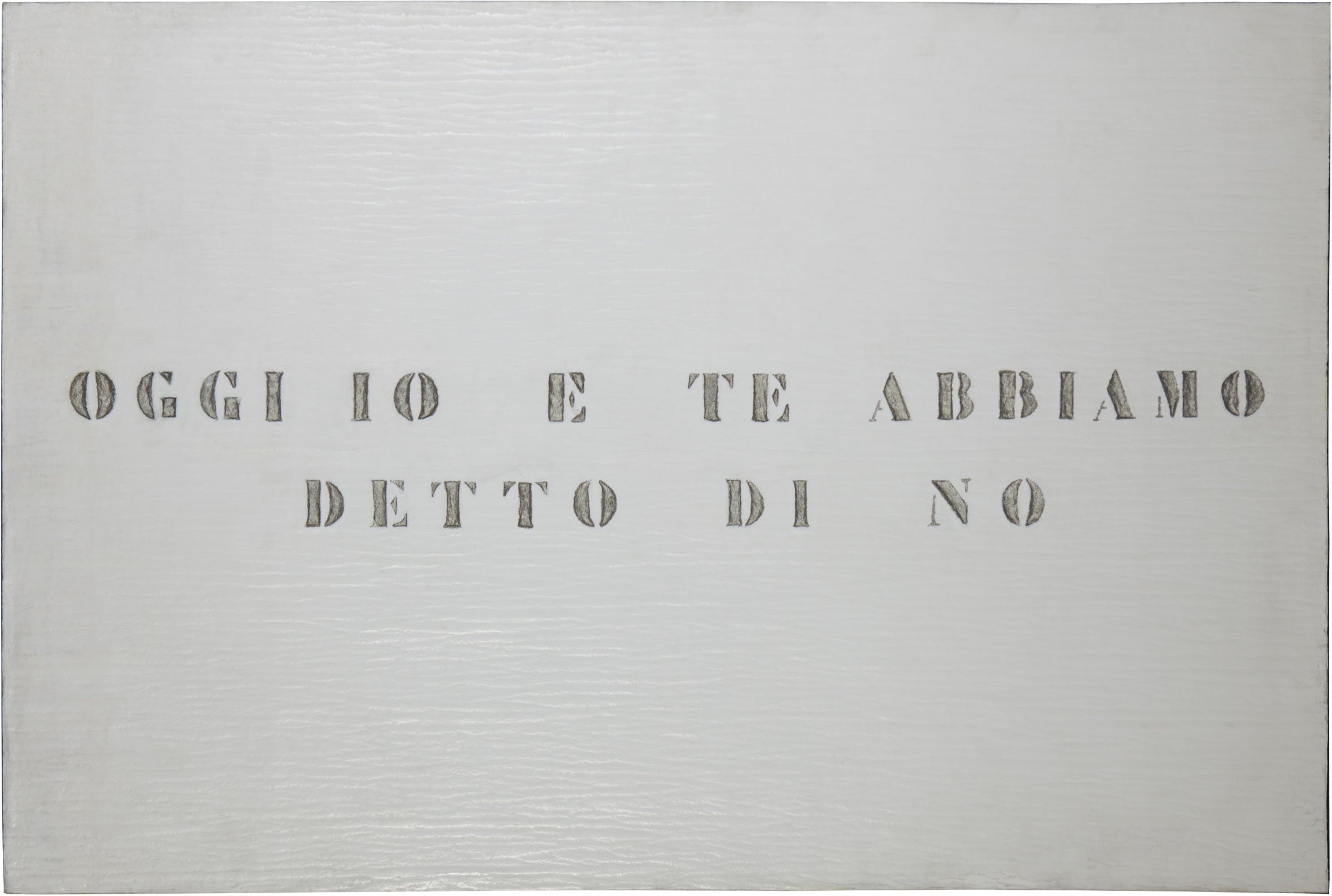 Vincenzo Agnetti, Ritratto, 1971 (80 x 120 cm). Courtesy Archivio Vincenzo Agnetti