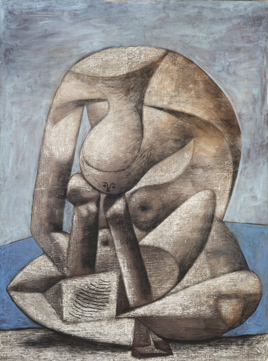 Pablo Picasso, Grande bagnante con libro (Grande baigneuse au livre), 18 febbraio 1937, olio, carboncino e pastello su tela, 130 x 97,5 cm, Musee national Picasso, Parigi, Donazione Pablo Picasso MP160 © Succession Picasso, by SIAE 2017