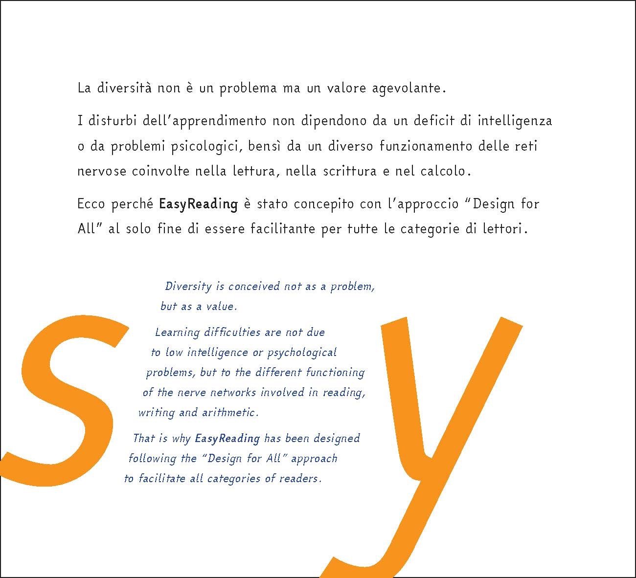 EasyReading, esempio di testo