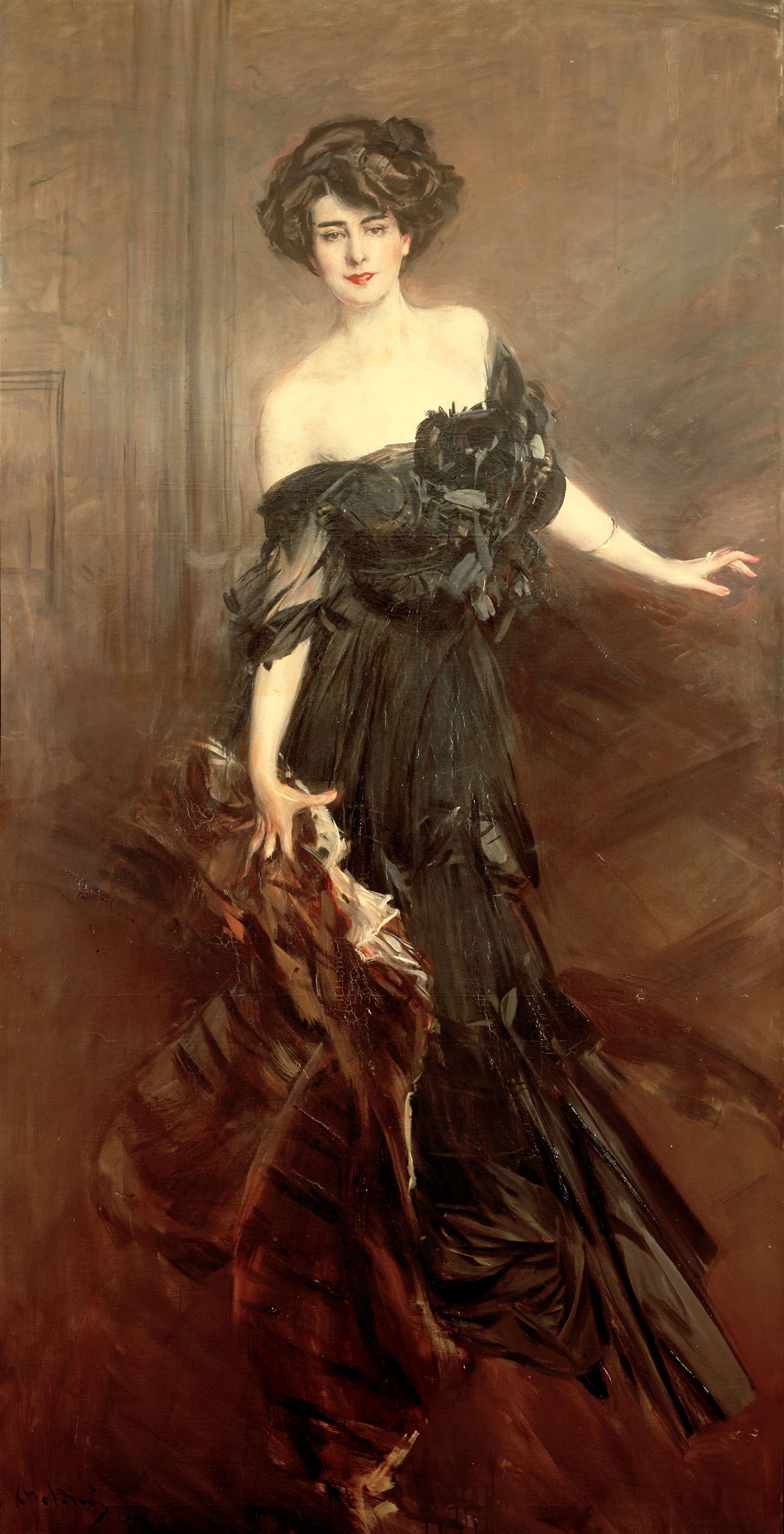 Giovanni Boldini, Ritratto di Mademoiselle De Nemidoff, 1908, olio su tela, 232x122cm, collezione privata