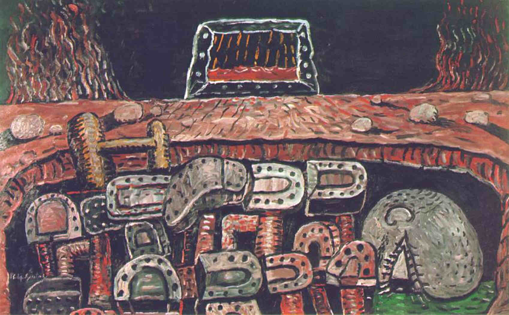 Philip Guston, The Pit, 1976. Courtesy McKee Gallery, New York © The Estate of Philip Guston