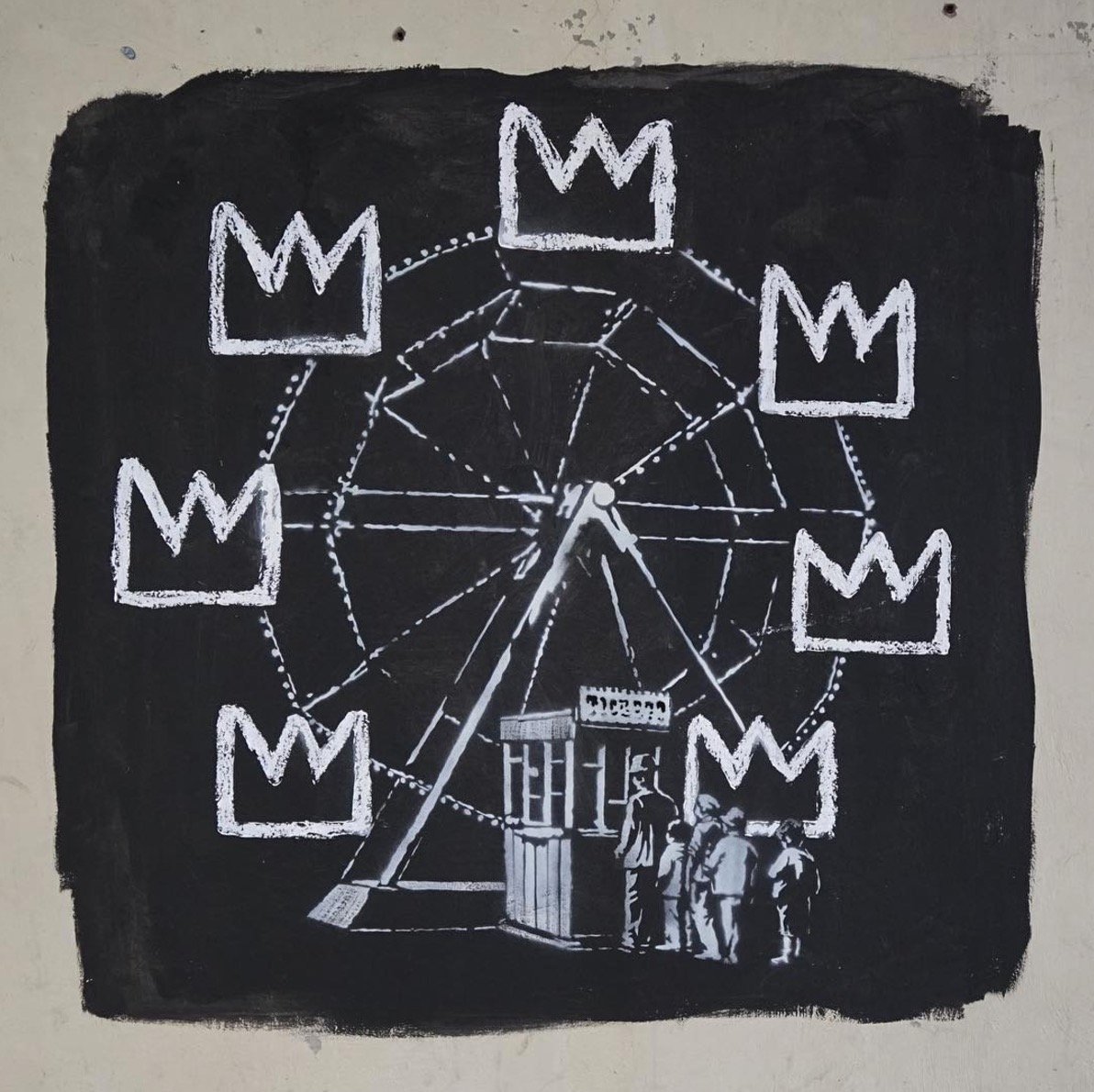 Banksy omaggia Jean Michel Basquiat