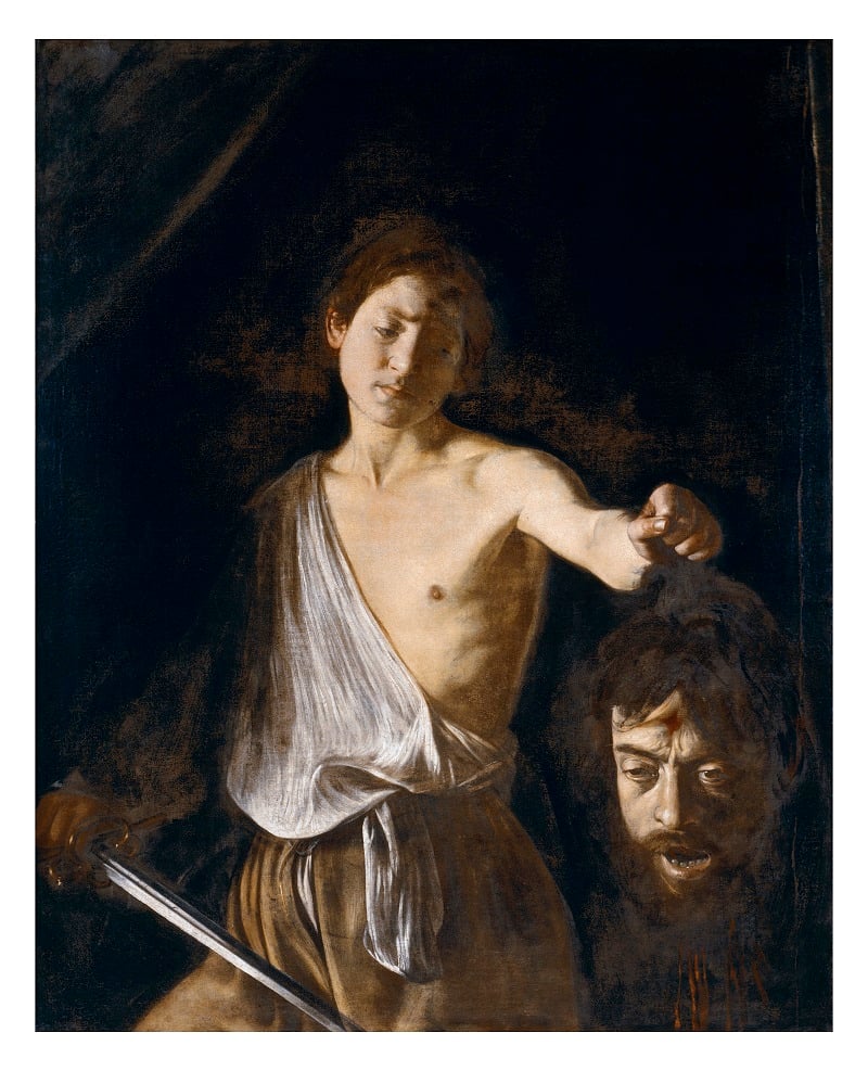 Caravaggio, David con la testa di Golia, copyright Ministero dei Beni e delle Attività Culturali e del Turismo - Galleria Borghese