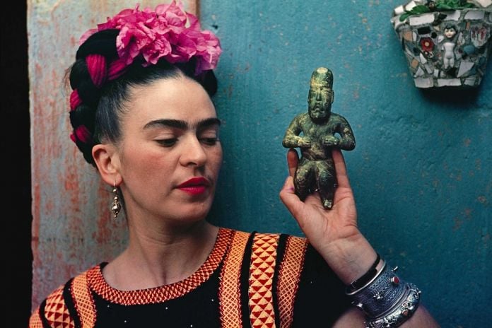 NYBG Frida Kahlo figurine photo by Nickolas Muray