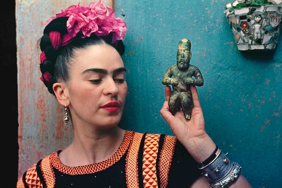 NYBG Frida Kahlo figurine photo by Nickolas Muray