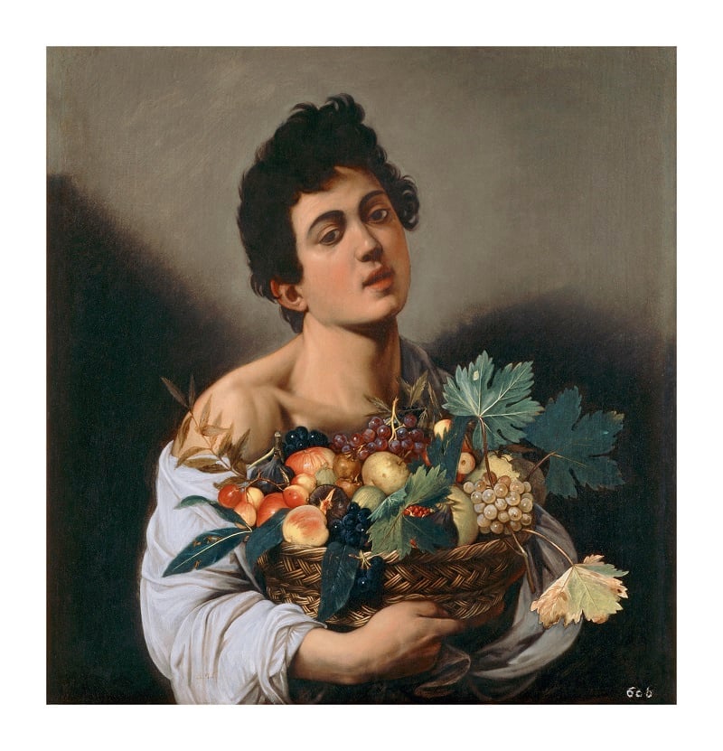 Caravaggio, Giovane con canestro di frutta, copyright Ministero dei Beni e delle Attività Culturali e del Turismo - Galleria Borghese