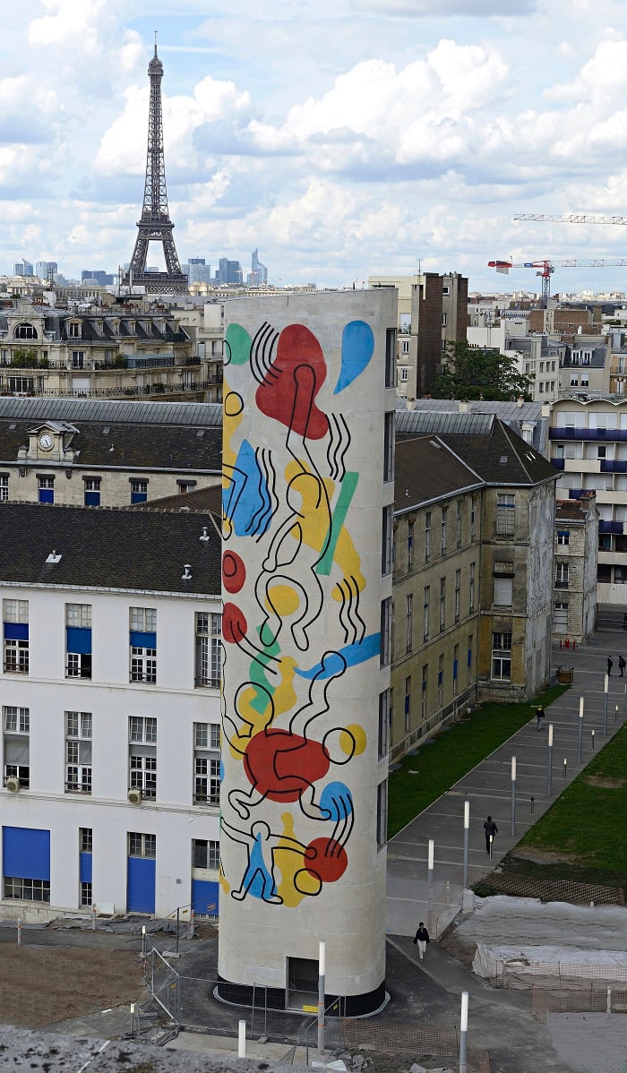 Keith Haring, Tower Necker. Photo T. Jacob ® Keith Haring Foundation, Courtesy Noirmontartproduction, Paris