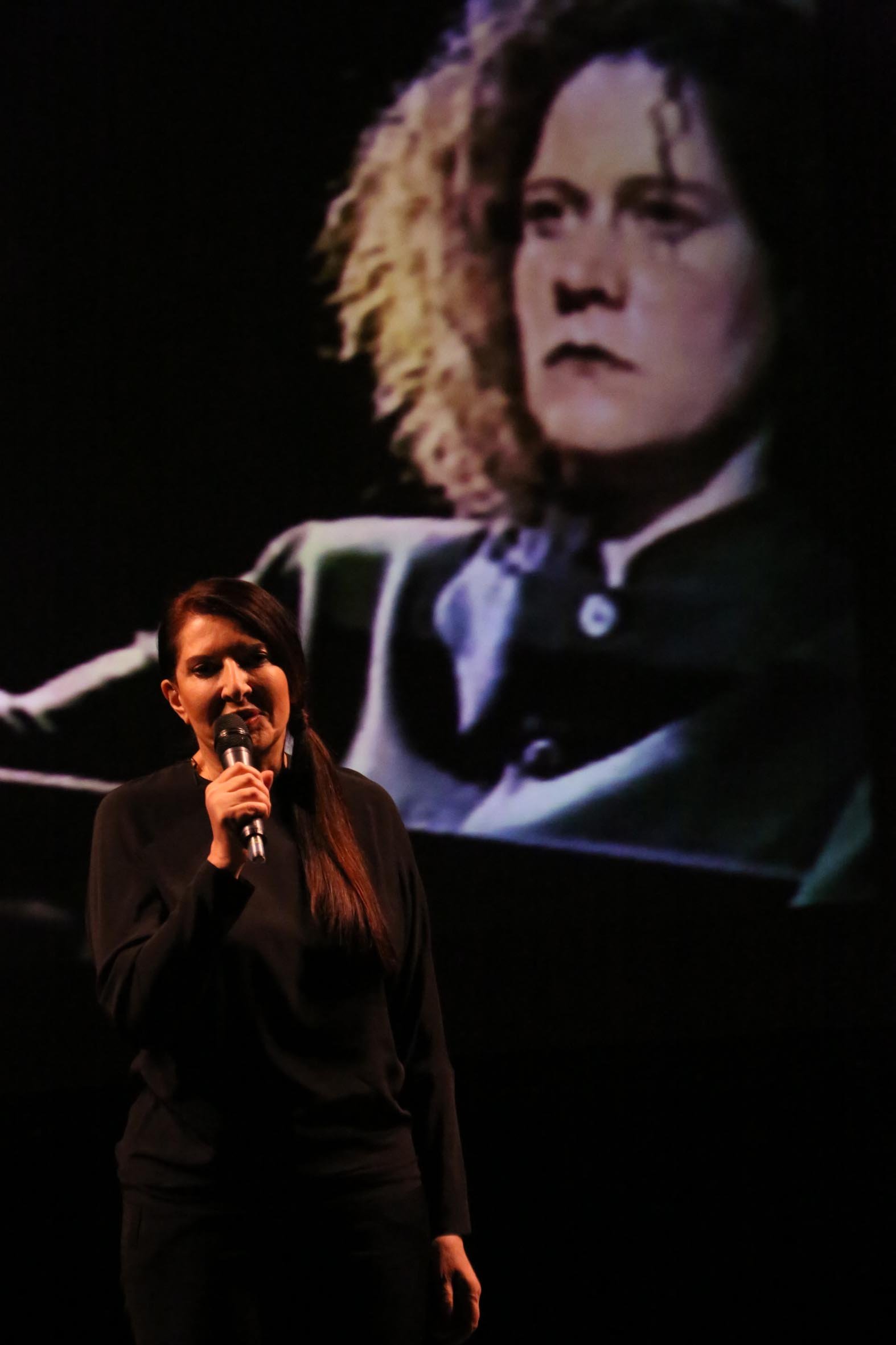 Marina Abramovic ad Alba. Photo Murialdo Muratore