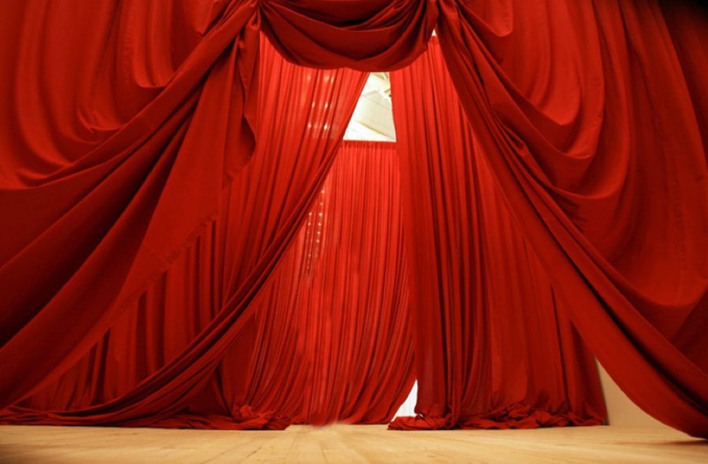 Ulla von Brandenburg, Five Folded Curtains, 2008