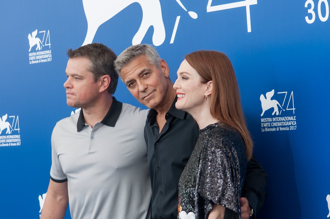 Venezia 74, George Clooney e il cast di Suburbicon ph. Irene Fanizza