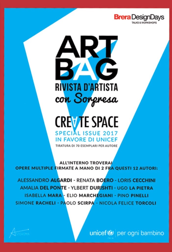 Art Bag Create Space. Special Issue in favore di UNICEF