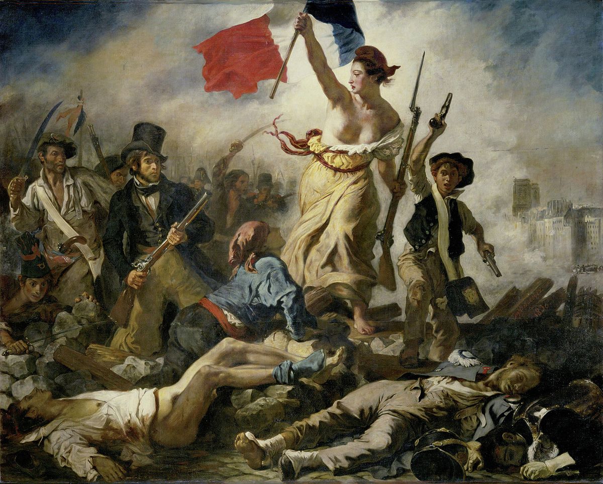 Eugène Delacroix, La Liberté guidant le peuple, museo del Louvre Parigi