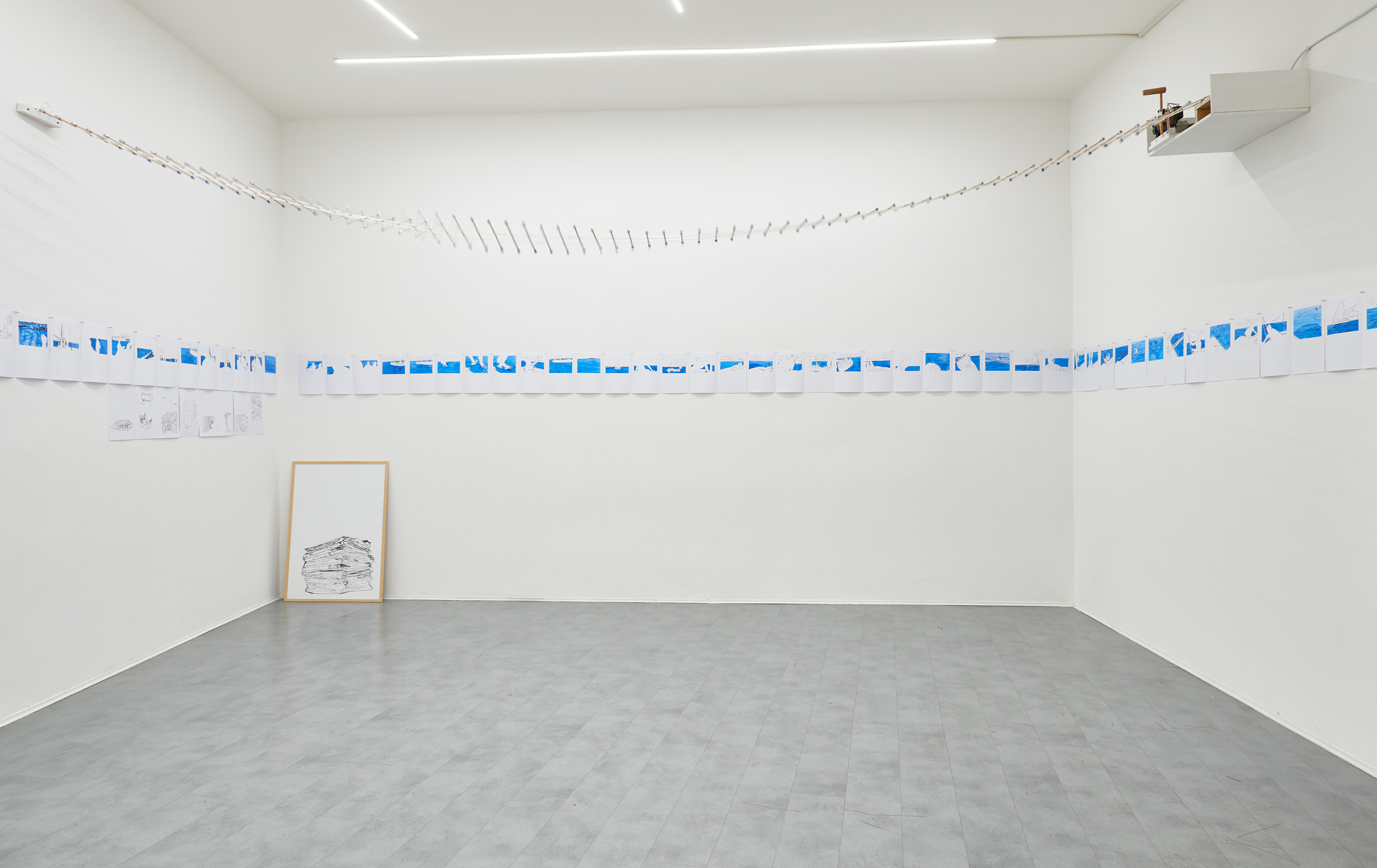 Eva Marisaldi. Surround. Exhibition view at Galleria de’ Foscherari, Bologna 2017