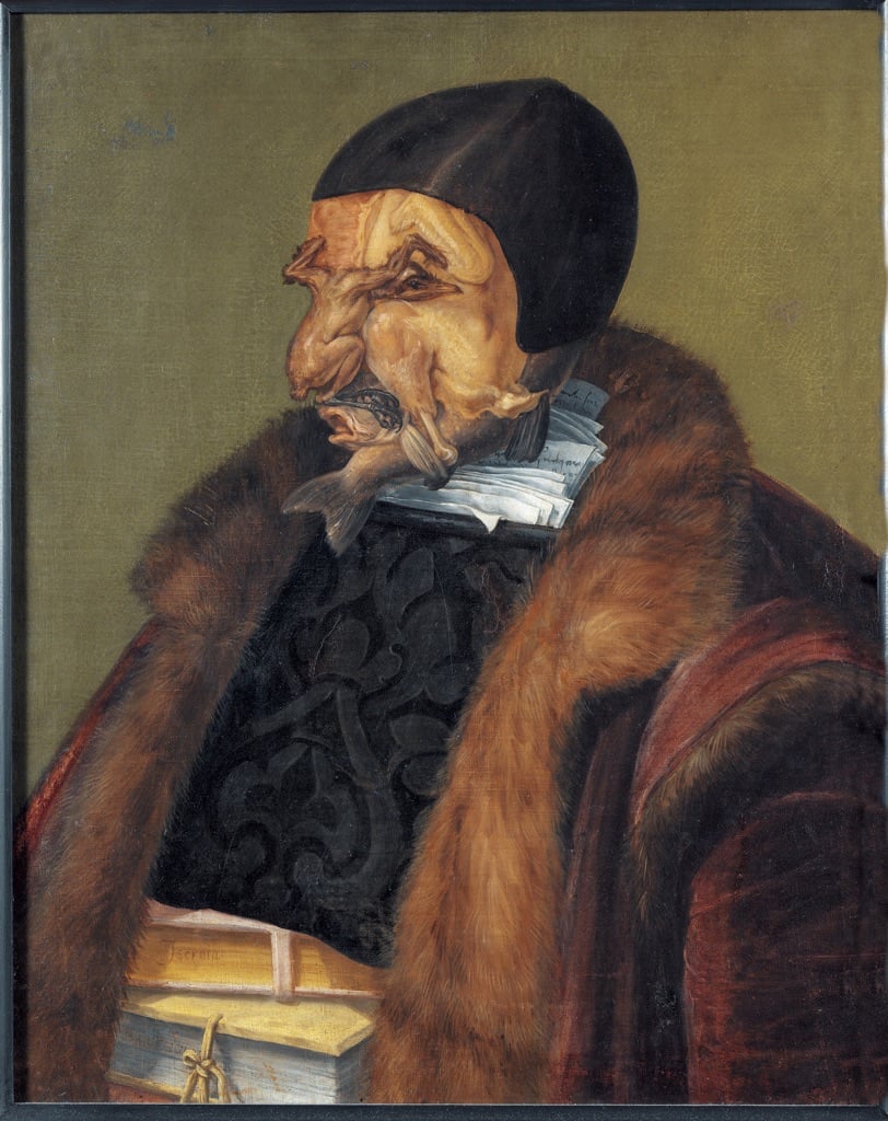 Giuseppe Arcimboldo, Il Giurista, 1566, Stoccolma, Nationalmuseum