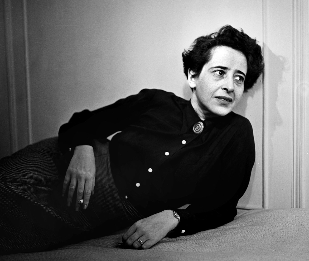 Hannah Arendt in 1944. Portrait by photographer Fred Stein (1909-1967) 