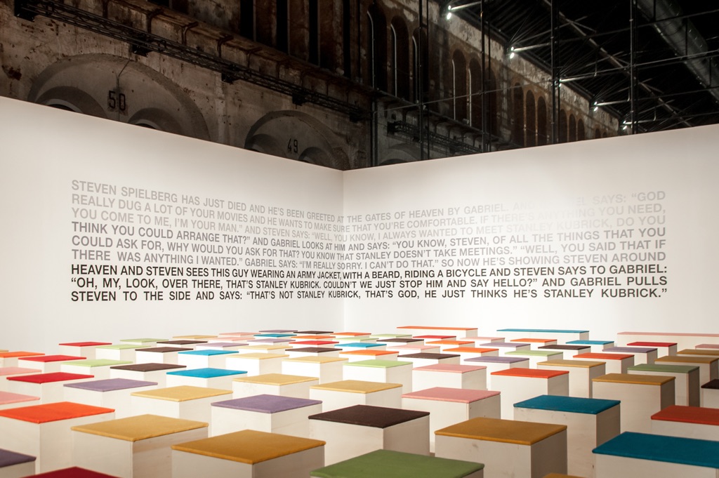 La sala convegni delle OGR di Torino, disegnata da Liam Gillick. Photo Irene Fanizza