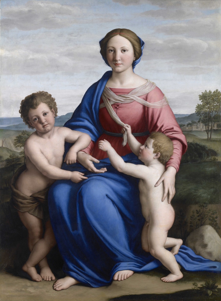 Sassoferrato, Madonna col Bambino e San Giovannino, Brescia