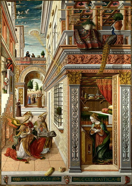 Carlo Crivelli, Annunciazione, fonte Wikimedia