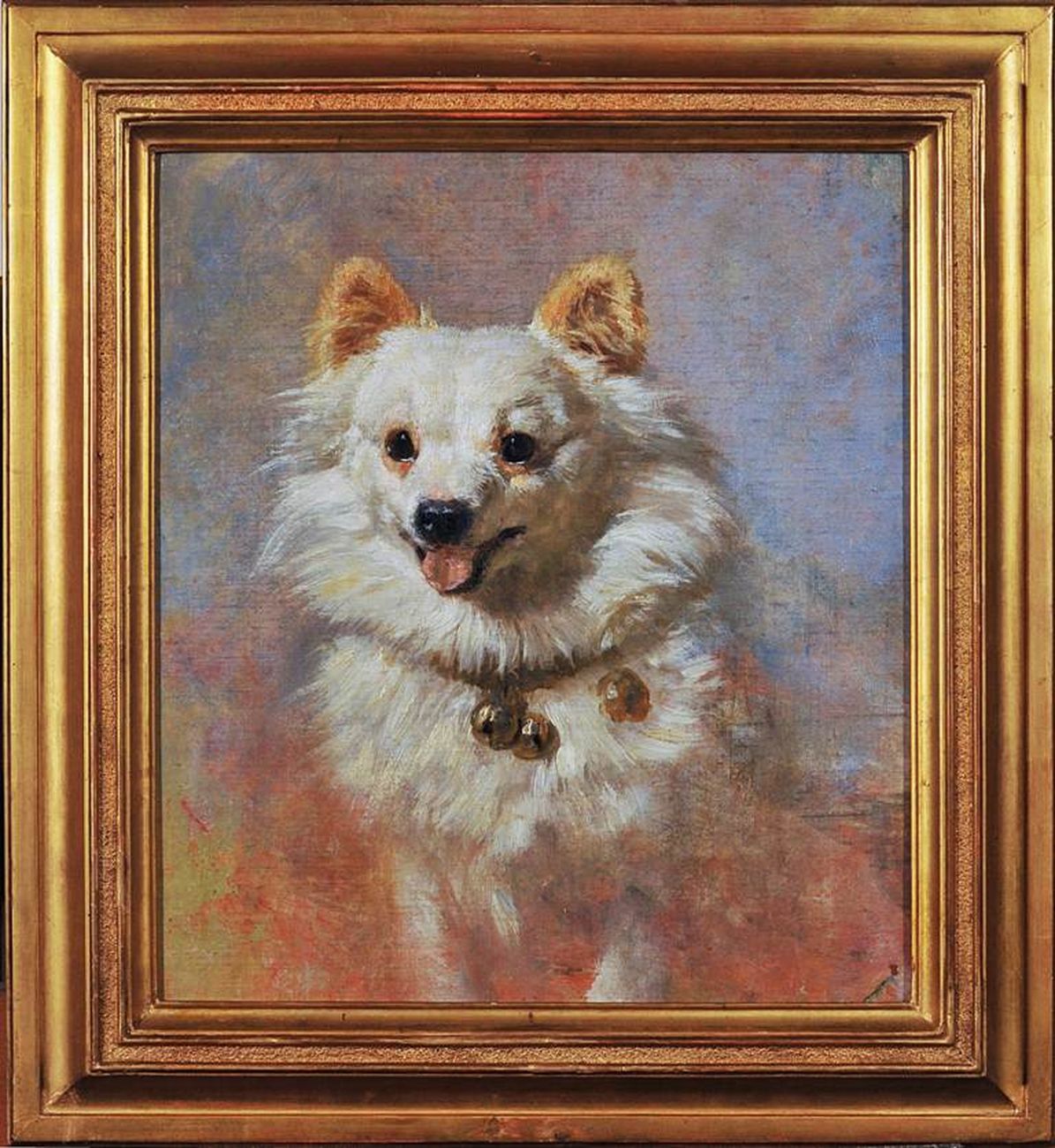 Filippo Palizzi, Cagnolino, lupetto bianco, 1875