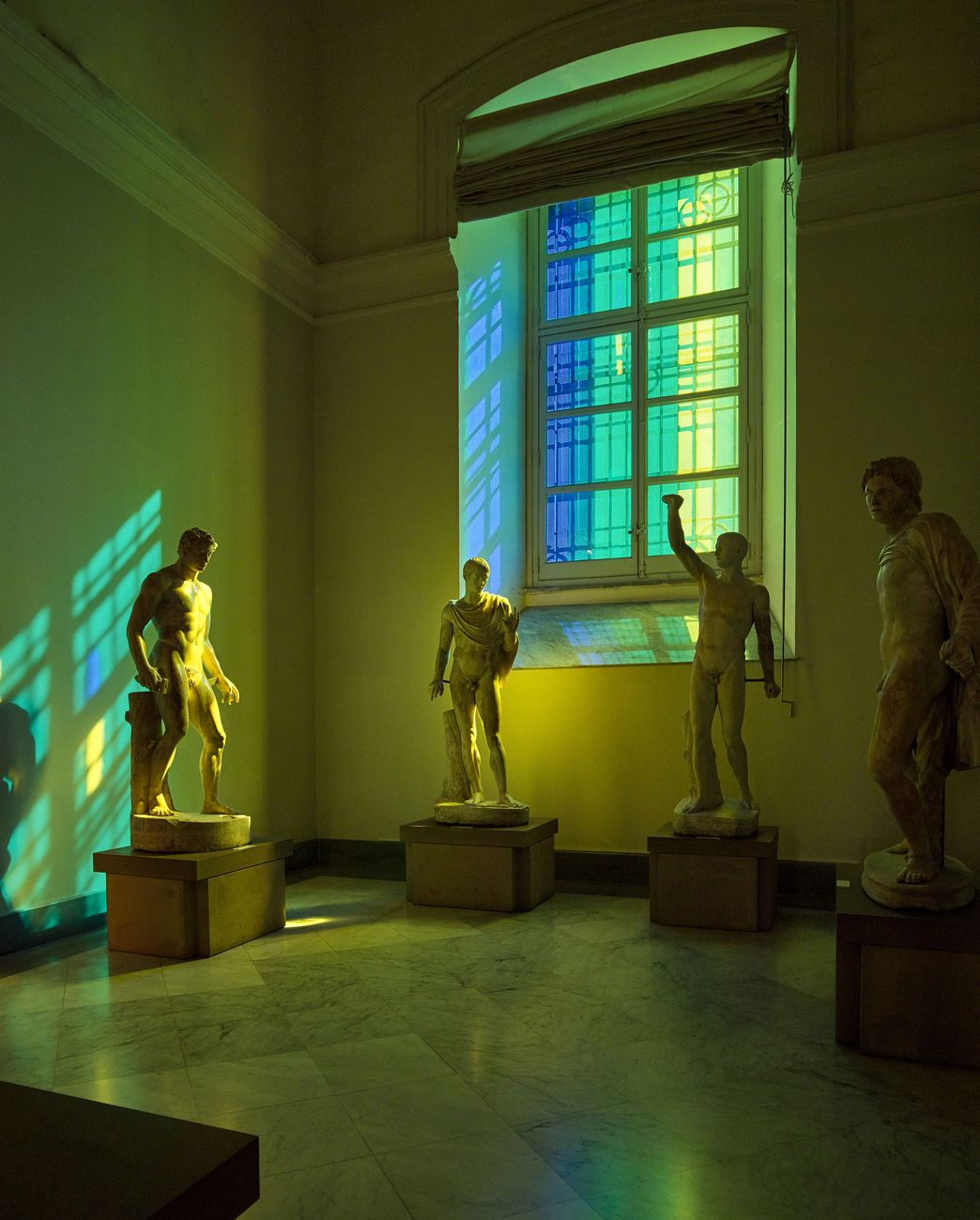 Francesco Candeloro, Nella Luce del Tempo. Installation view at MANN – Museo Archeologico Nazionale, Napoli 2017. Photo Lorenzo Ceretta