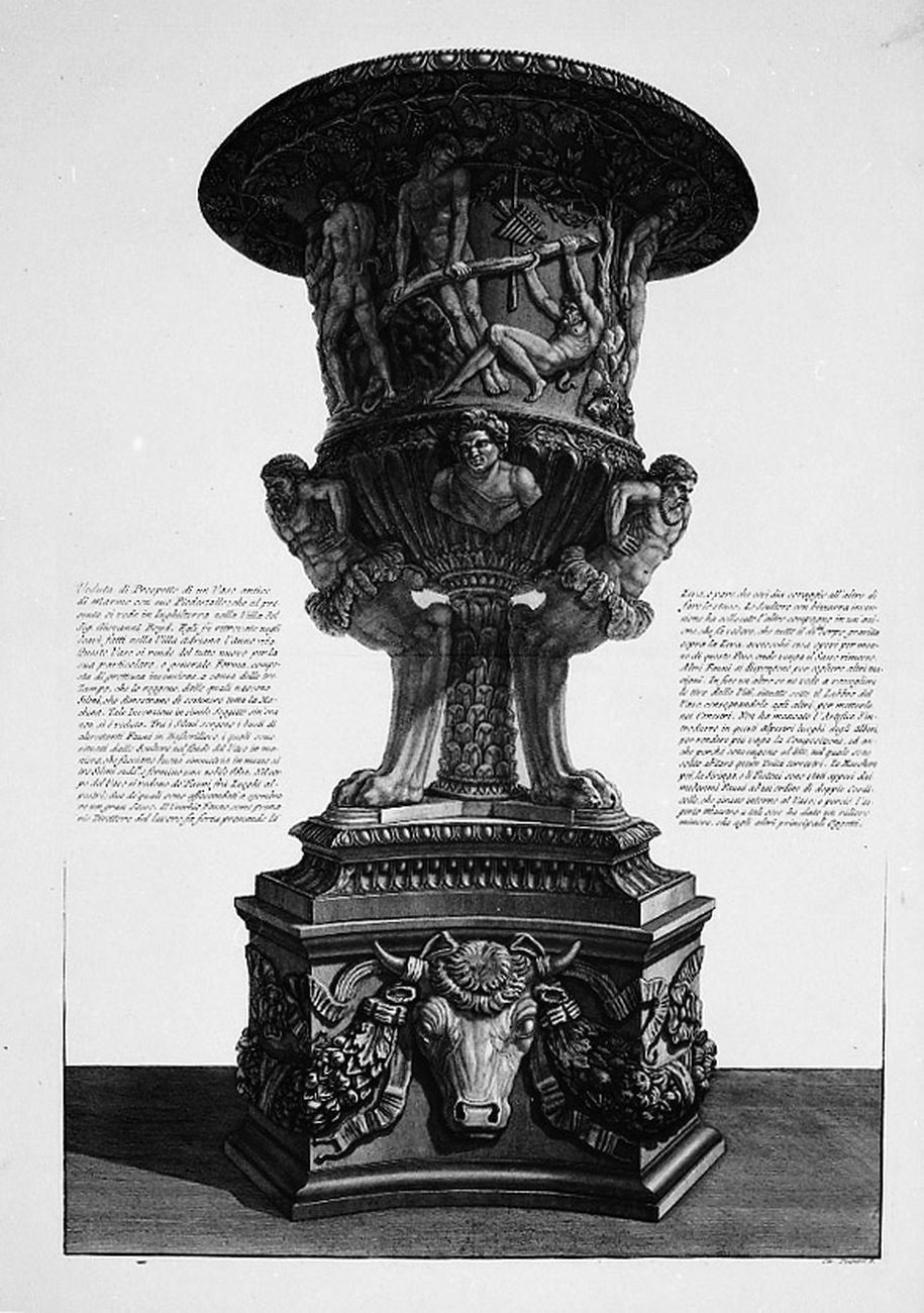 Giovan Battista Piranesi, Vasi, candelabri, cippi…, tav. LVIII, Roma 1778
