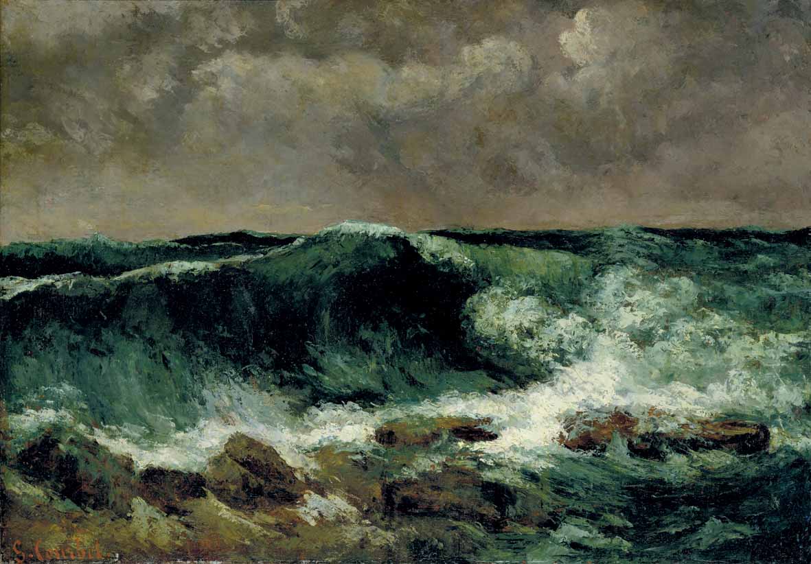 Gustave Courbet, L’onda, 1869. Francoforte, Städel Museum © Städel Museum Artothek