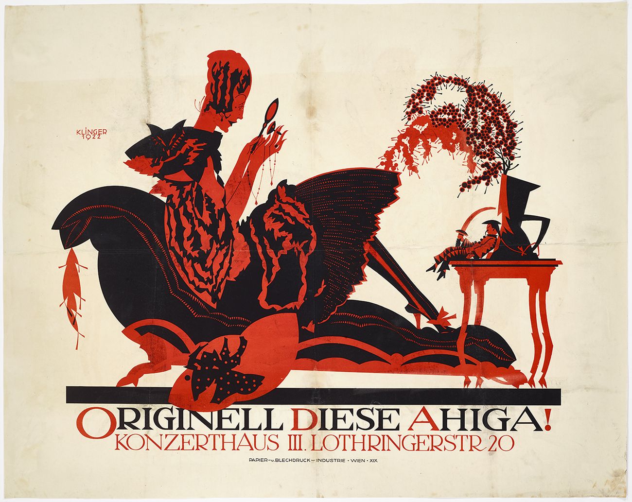 Julius Klinger, Originell Diese AHIGA!, 1922. Photo courtesy of The Wolfsonian–FIU, Miami