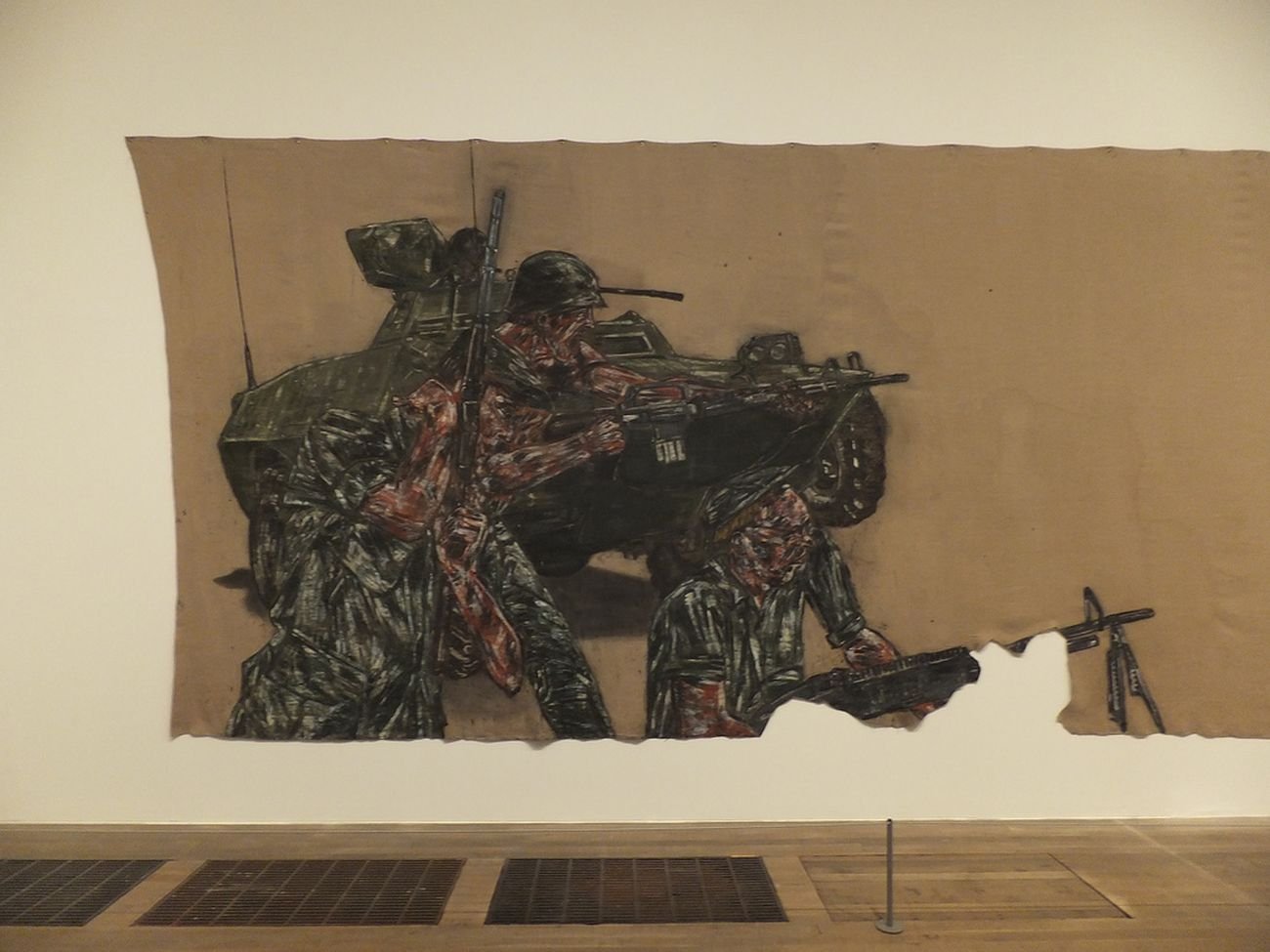 Leon Golub, Vietnam II, 1973, dettaglio