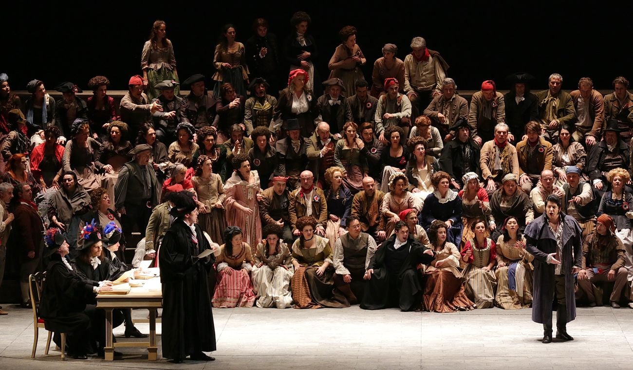 Umberto Giordano, Andrea Chénier. Regia di Mario Martone. Teatro alla Scala, Milano 2017. Photo credit Brescia - Amisano, Teatro alla Scala