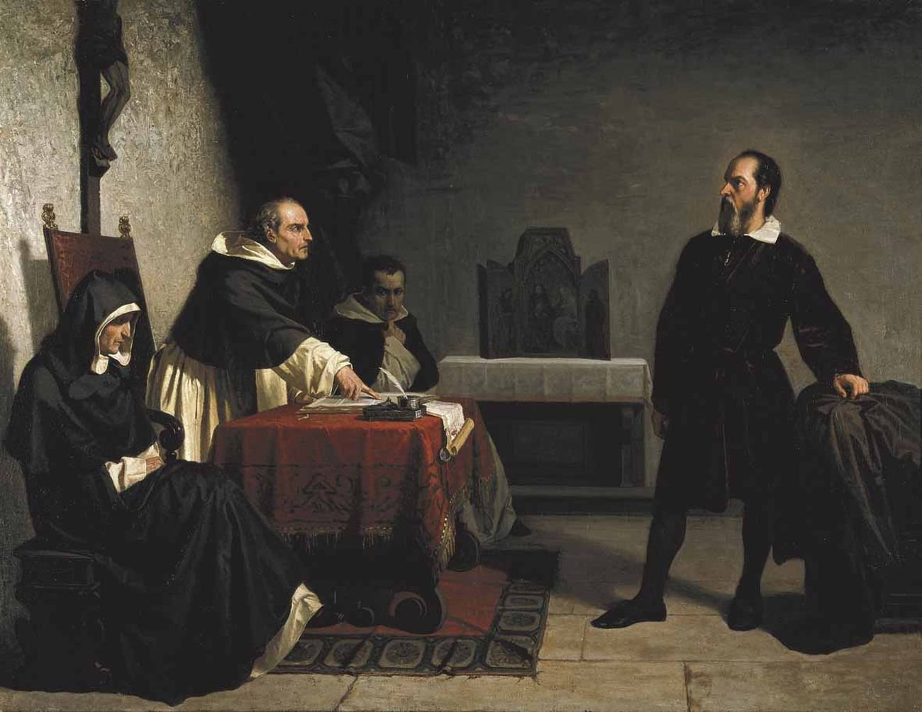Cristiano Banti, Galileo davanti all’Inquisizione, 1857. Carpi, Collezione privata