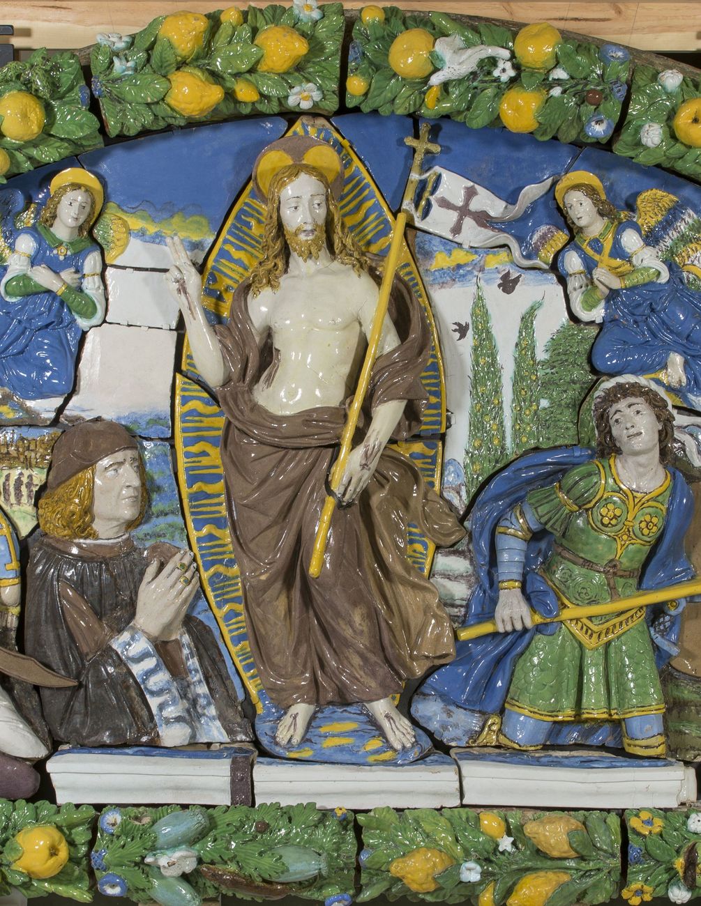Giovanni della Robbia, Resurrezione di Cristo [particolare], 1520-25 ca. New York, Brooklyn Museum