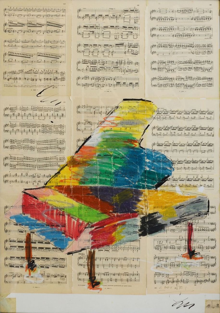 Giuseppe Chiari, Pianoforte su 9 partiture, 1998